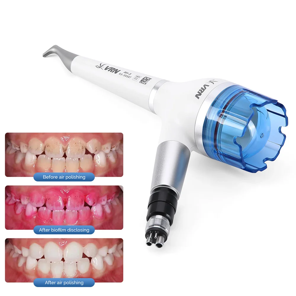 AZDENT Dental Teeth Polishing Handpiece Gun Whitening Spary Polisher Dentistry Compatible 4 Holes/2 Holes Quick connector