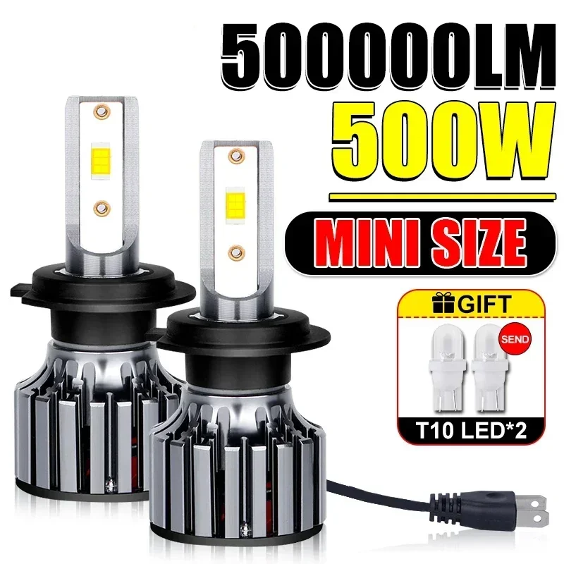 

2pcs H11 H4 Led Headight CSP High Power Automoitve 6000K 3000K 8000K Car Led Headlights 9005 9006 H7 Headlamps Lamp 5570