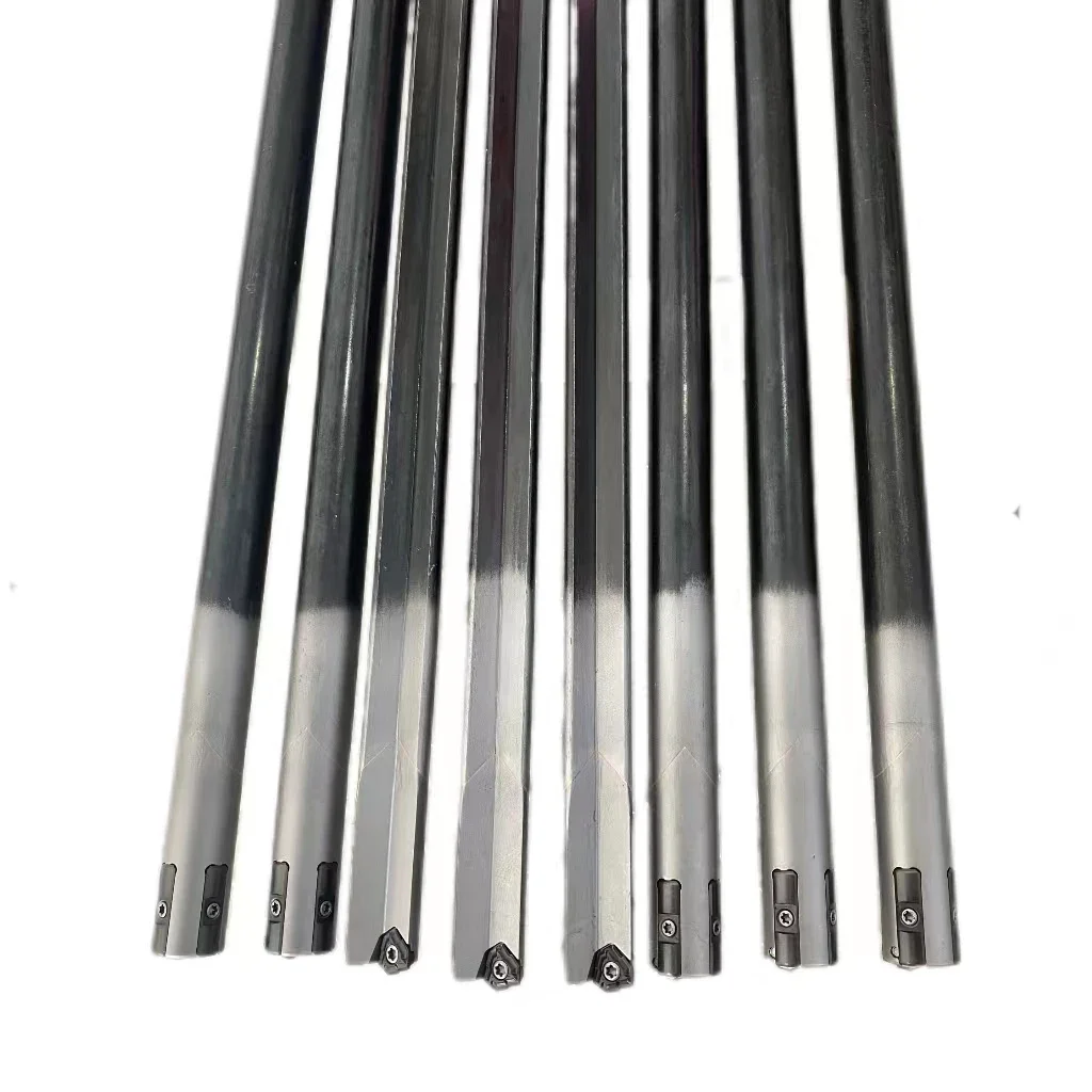 High Feeding Rate 1/2 Inch Indexable Gun Drill Two Round Hole Gun Drills Bit Twist Drill Bit for Steel Deep Hole