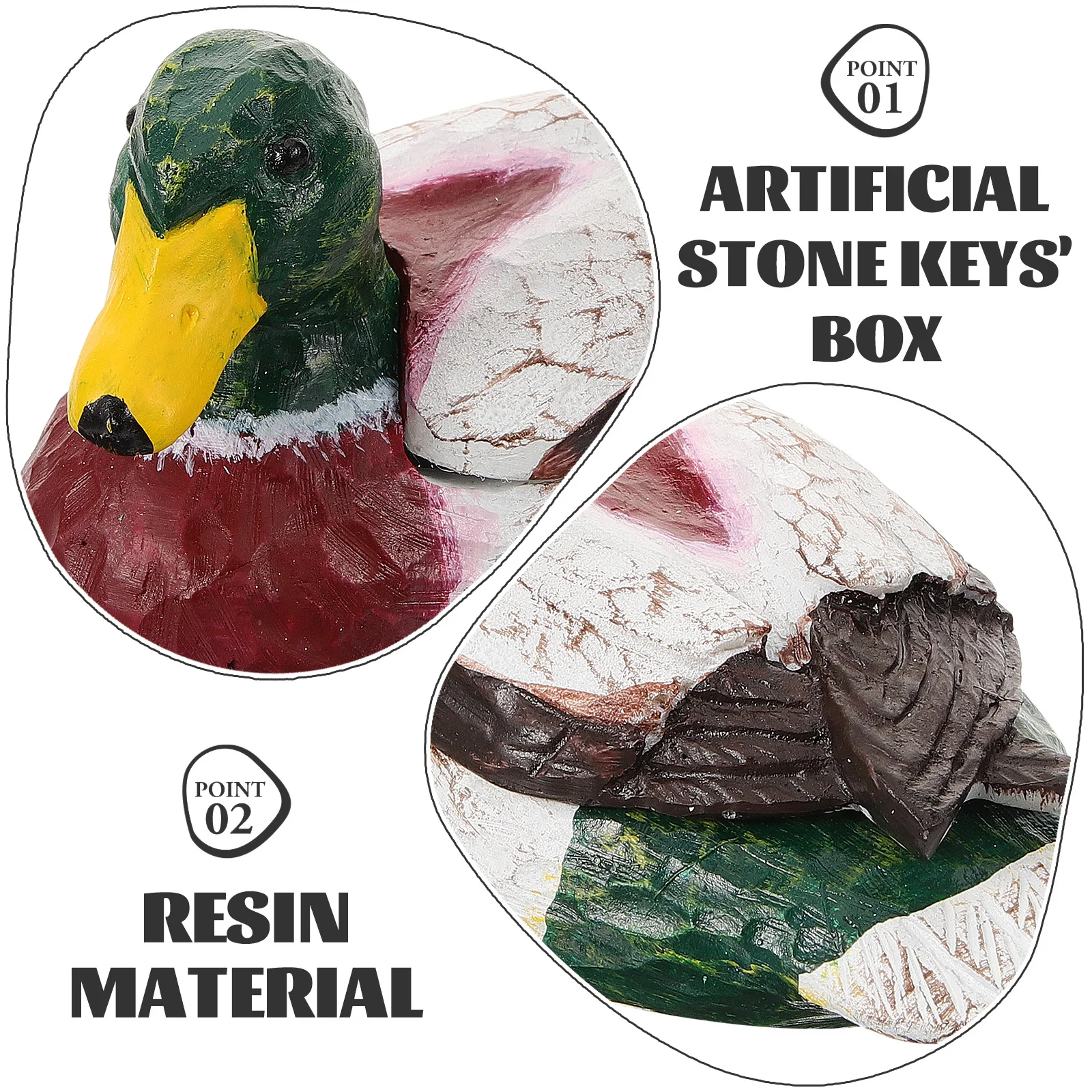 

Resin Holder Fake Animal Garden Key Storage Box Outdoor Key Hider Yard Decorative Safe For Spare Keys Waterproof