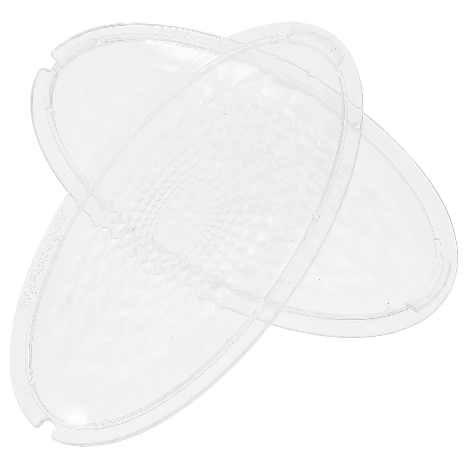 1Pair Clear Transparent Range Hood Light Cover Replacement Lampshade Kitchen Hood Accessory Protective Lens Plate