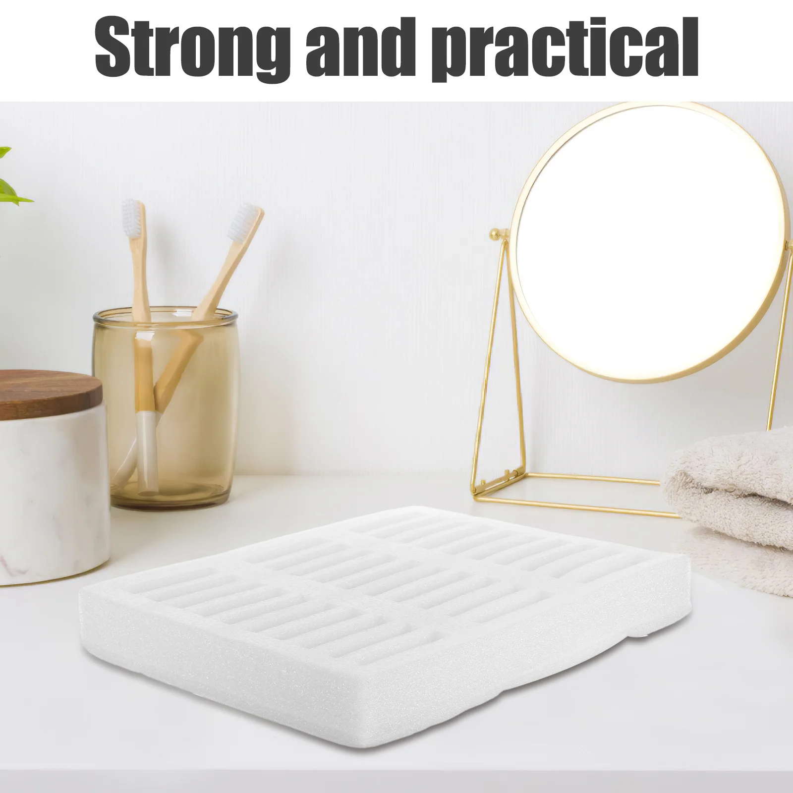 

Bracelet Tray Organizer Jewelry Display Case With Pearl Cotton Lining Bangle Storage Box For Rings Necklaces Earrings -