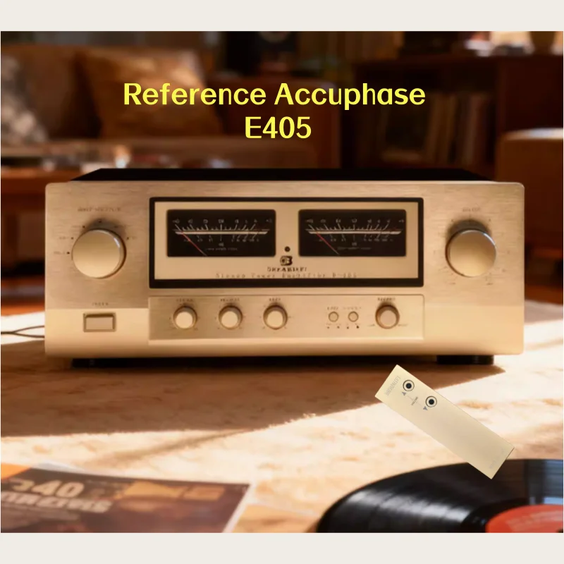 

Reference Accuphase E405 200W * 2 8 Ω HIFI high-power heating element gold sealed tube amplifier