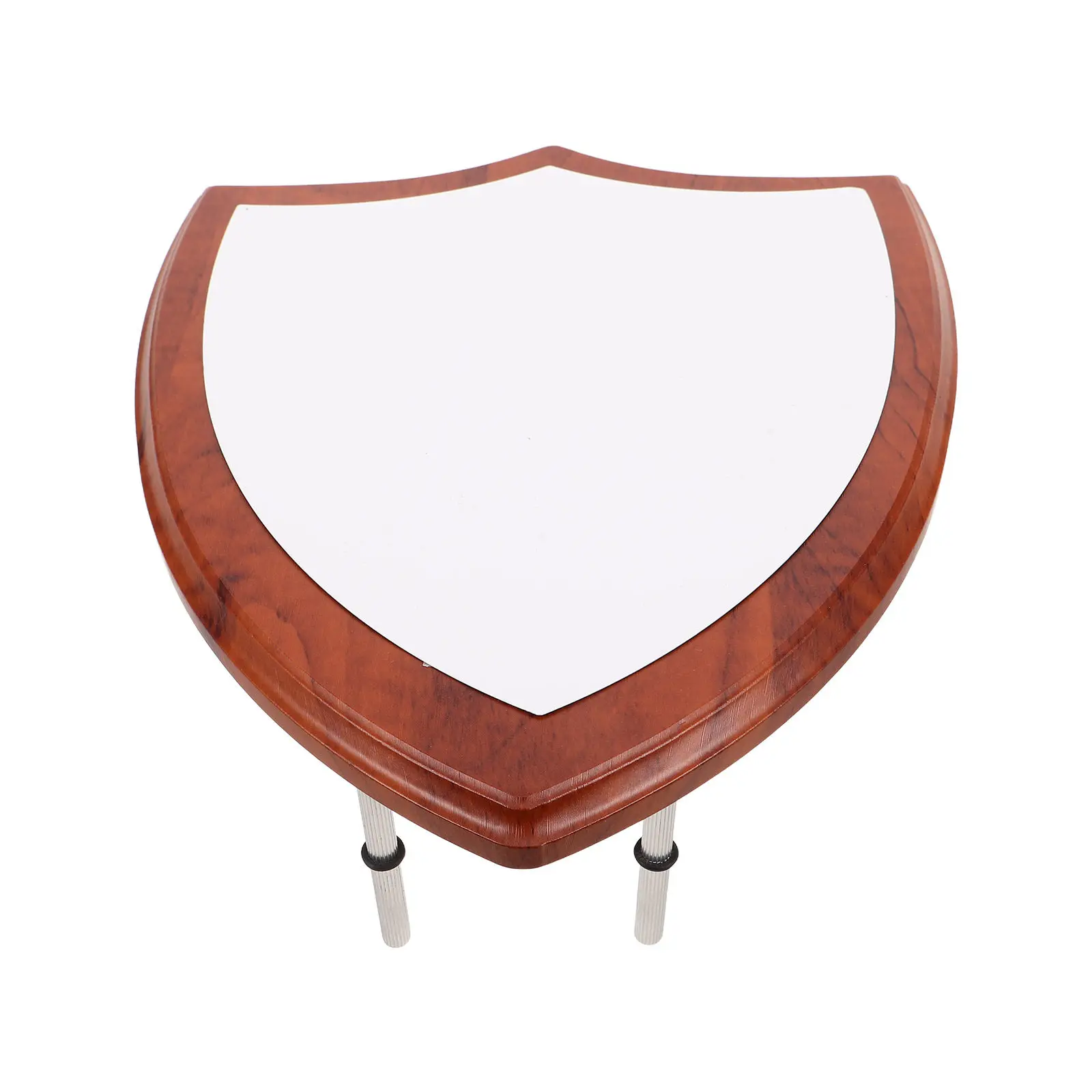 Unfinished Wooden Shield Plaque Display Base for Sculpture Medal Awards Trophy Stand DIY Engraving Painting Home Office School
