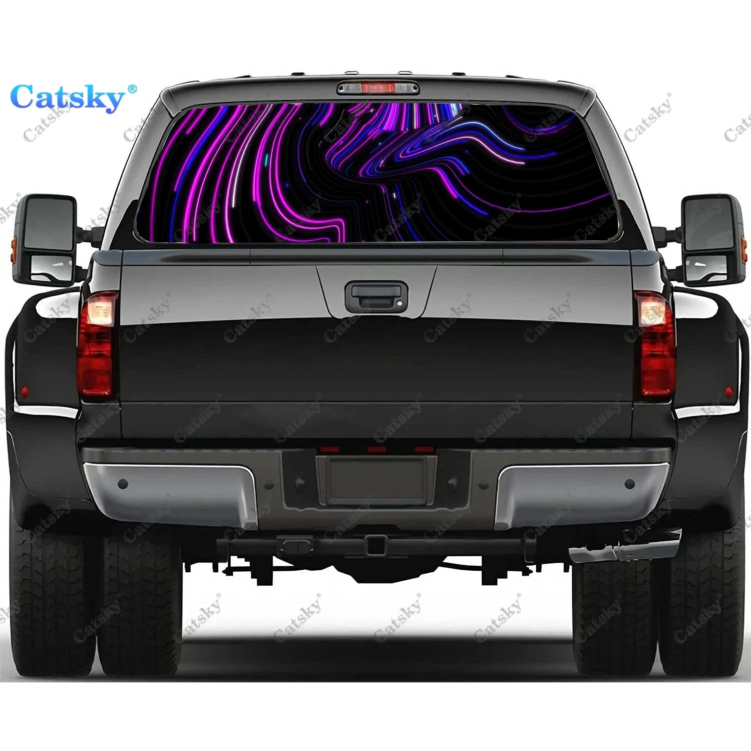 

Abstract - Light Rear Window Decals for Truck,Pickup Window Decal,Rear Window Tint Graphic Perforated Vinyl Truck Sticker