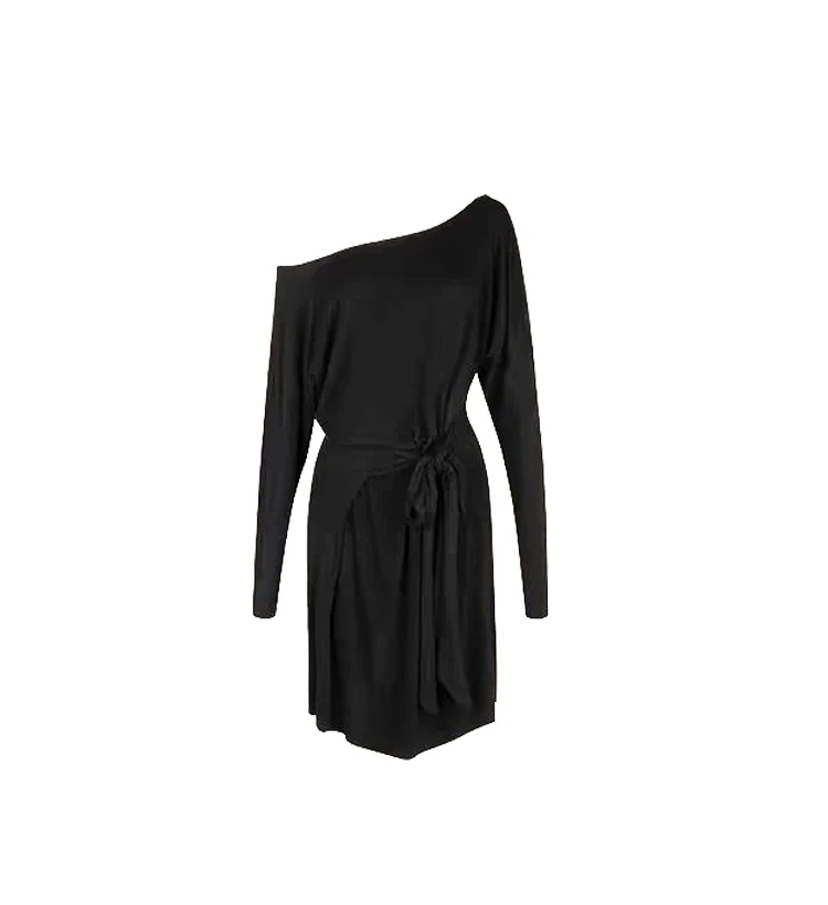 冬ラテンダンス衣装オフショルダー長袖ドレストレーニング服サンバタンゴダンス練習服着用