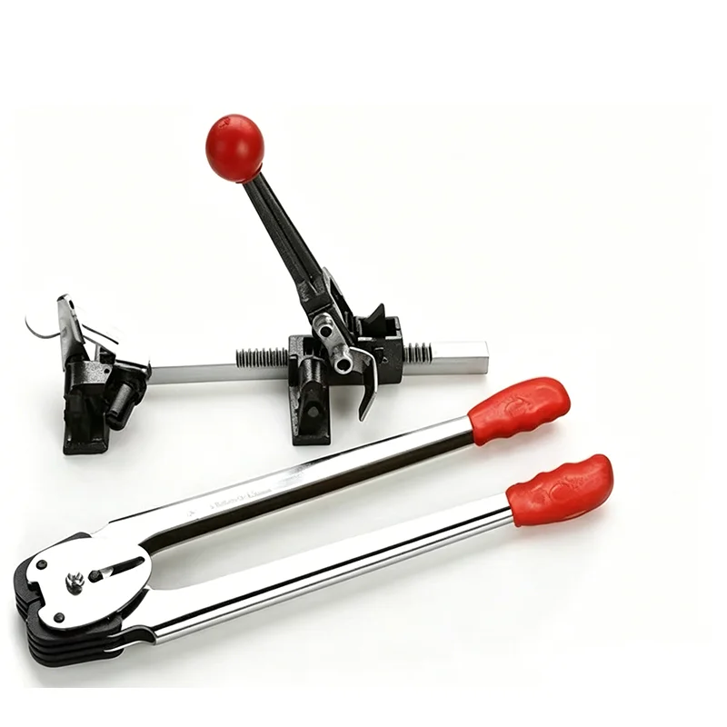 Manual Baling Machine Set Hand Plastic Strapping Machine Tensioner & Sealer Combo12-16mm PP PET Belt