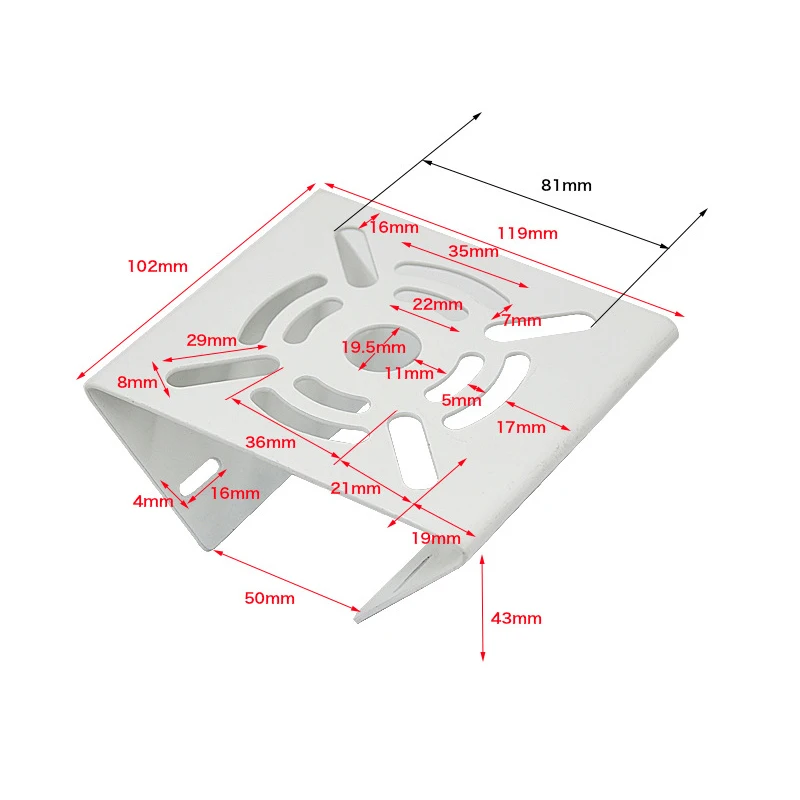 Outdoor Bracket Base Security CCTV Camera Mounting Bracket Pole Mount Bracket Metal With 20/30CM Clamp