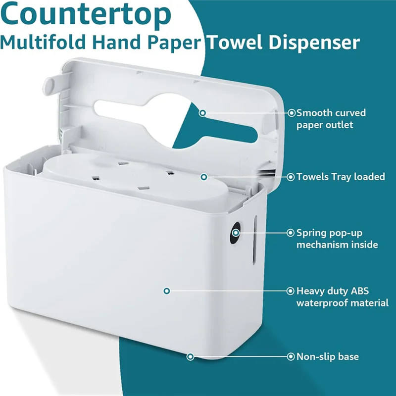 【Flash-Deal!】Bathroom Paper Towel Dispenser Countertop Commercial Multifold Trifold Hand Towel Dispenser