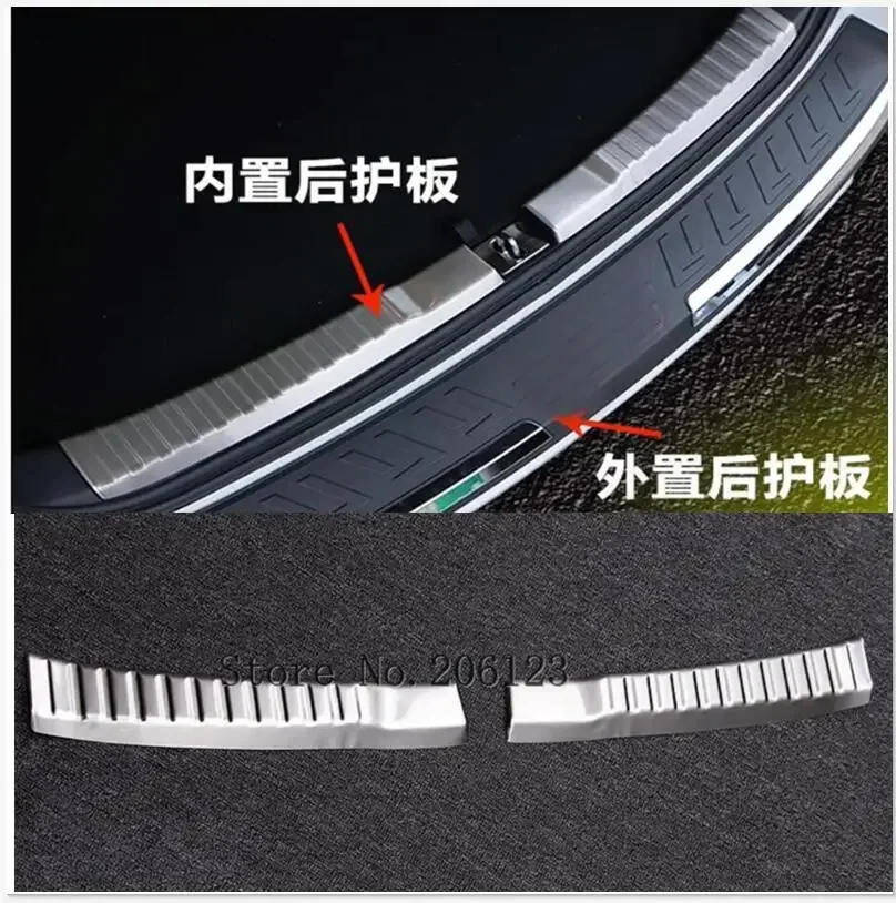 

2 шт. для Honda CRV 2012 20132014 2015 2016, защита заднего бампера, внешняя накладка на порог из нержавеющей стали, крышка багажника, накладка автомобиля