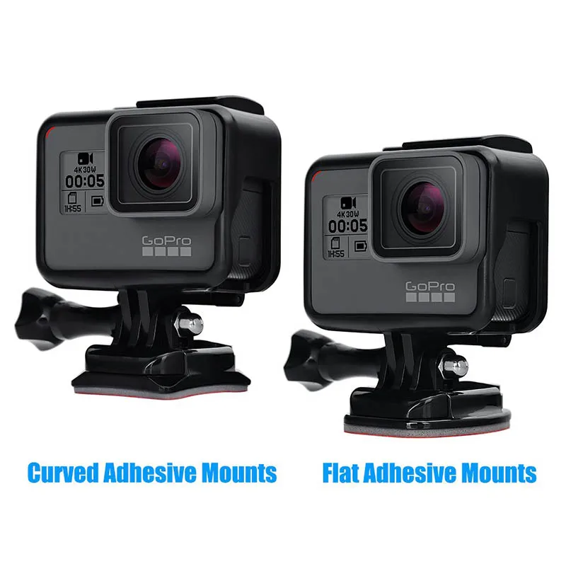 Helmet Adhesive Sticky Flat Curved Mounts For GoPro Hero 12 11 10 9 8 7 6 5 4 Insta360 X2 X3 DJI Osmo Action Camera Accessories