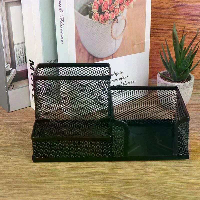 Stationery Accessories Desk Metal Organizer Creative Storage Desktop Ornament High Quality Durable Material Easy To Install
