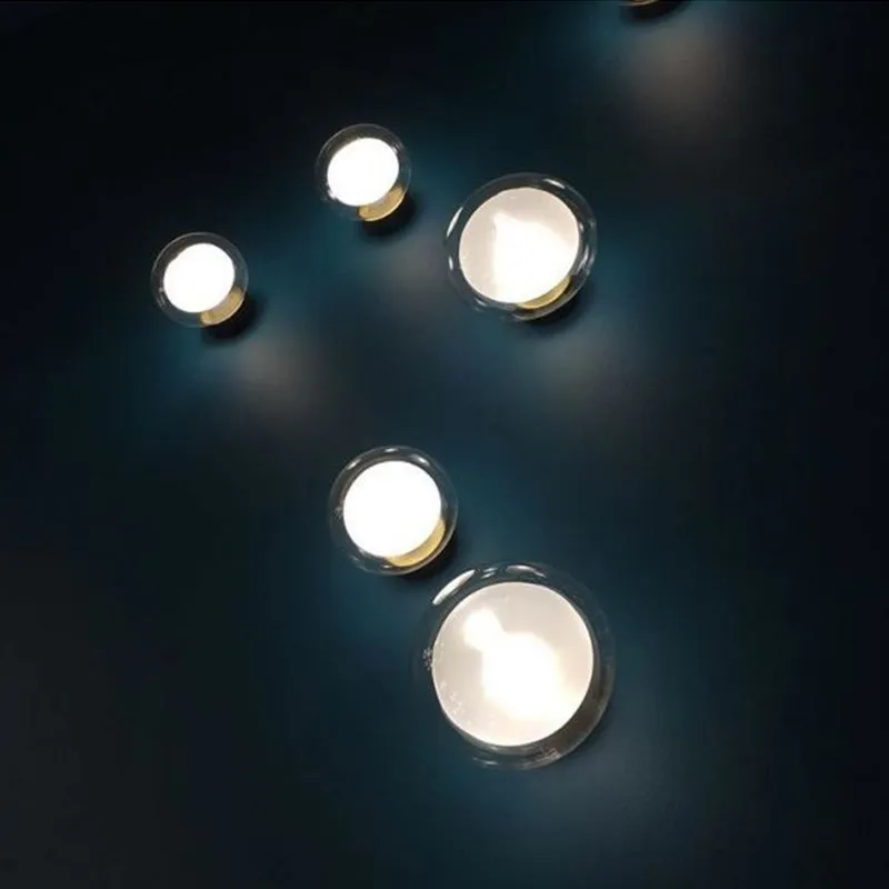 Modern Designer Wall Lamps Clear Glass LED Wall Sconces Bedroom Bedhead Corridor Bathroom Home Embellish Illumination Luminaires