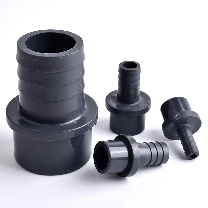 1PCS UPVC Hose Barb Connector, PVC Hose Direct Fitting, Soft-to-Hard Quick Connect Plastic Barb Socket, Adapter for Hose & Pipe