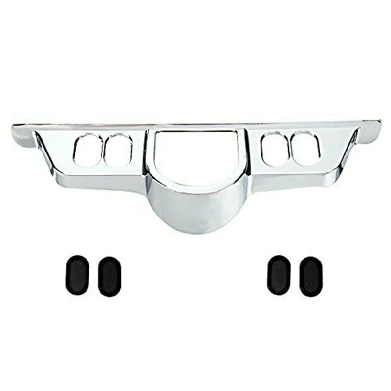 ABS Chrome Switch Dash Panel Accent Cover for Touring 96-13 Electra Glide/06-13 Street Glide/09-13 Tri Glide