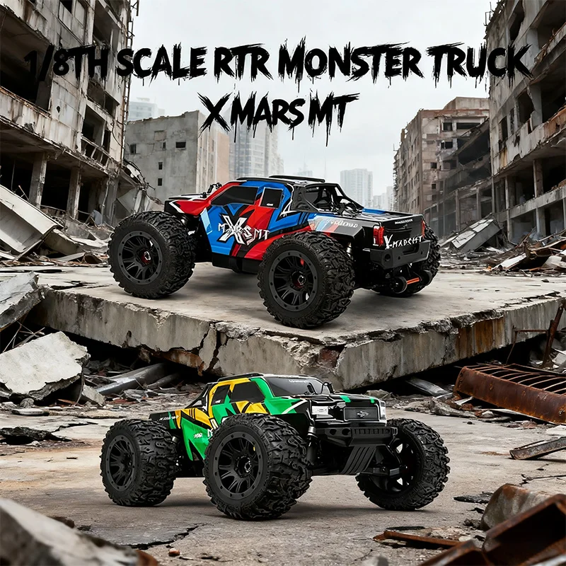 HNR H9902 التحكم عن بعد نموذج سيارة كهربائية 1/8 مقياس RTR شاحنة كبيرة الدفع الرباعي على الطرق الوعرة مركبة بدون فرش X MARS MT #1