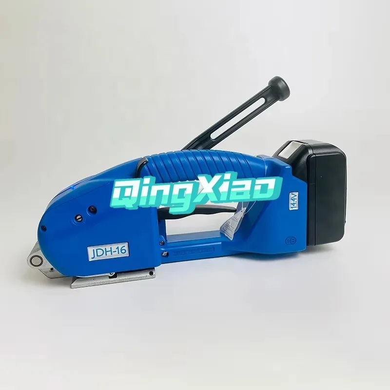 Herramienta de flejado eléctrica portátil JDH-16 con soldadura por fusión en caliente para flejado de 13-16 mm con batería recargable