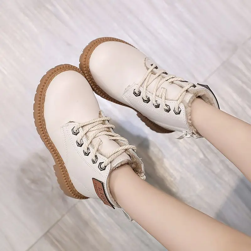 

Kids Winter Boots for Girls Boys Children Fleece Lined Ankle Boots Soft Sole Student Shoes Stylish Casual Footwear for Autumn