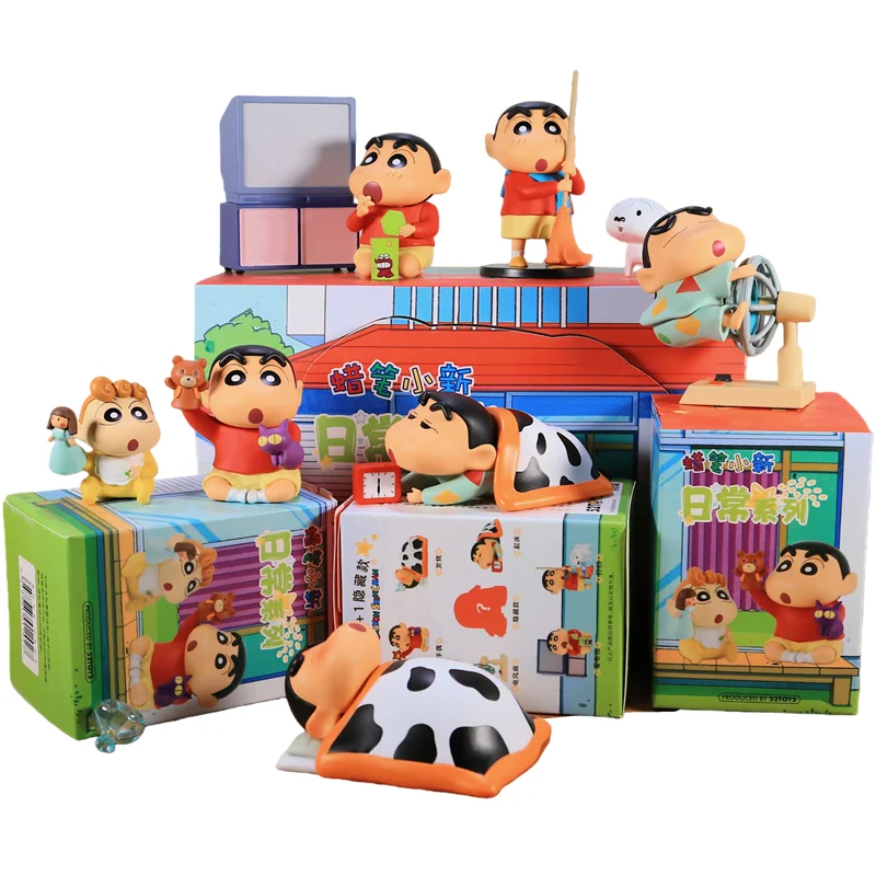 

Коллекционная фигурка-сюрприз Crayon Shin-chan из серии Daily Series: аниме-кукла, модель, игрушка, статуэтка, украшение для рабочего стола, подарок