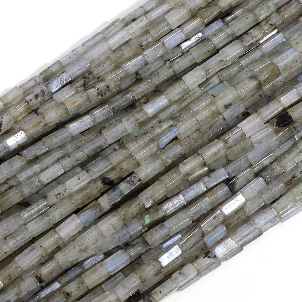 Natural Stone Rectangle Cube Beads for DIY Accessories