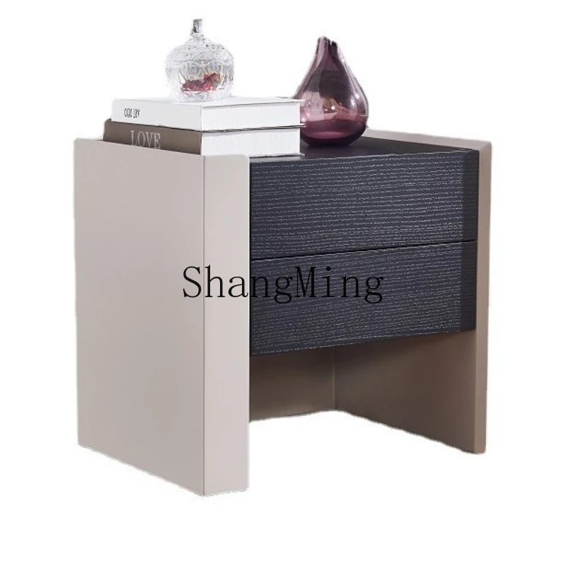 

ZYY minimalist paint side cabinet modern bedroom storage creative bedside storage cabinet