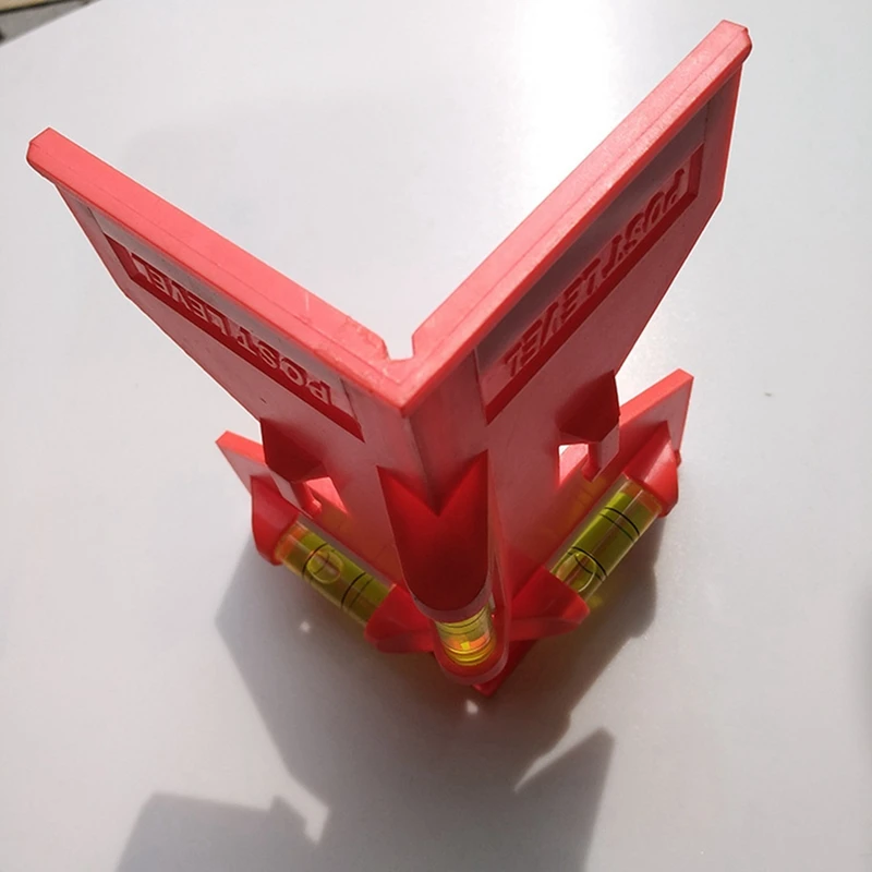 ABSJ-4Pcs pós nível para tubo, pós e nivelamento, ferramenta de nível dobrável com 3 frascos, nível de tubo ajustável com laço elástico