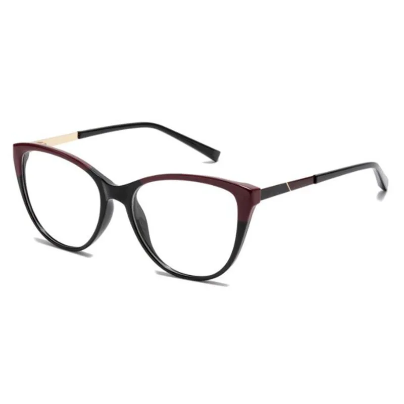 Feminine Optical Myopia Glasses Vintage Brand Design Clear Cat Eye Blue Light Blocking Glasses Women Eyeglasses Degree 0 to -6.0