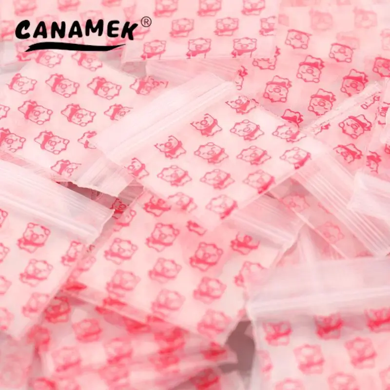 100Pcs Mini Zip lock Bags Cheaper Small Plastic Zipper Bag Plastic Packaging Bags Ziplock Pill Packaging Pouches Ziplock Bag