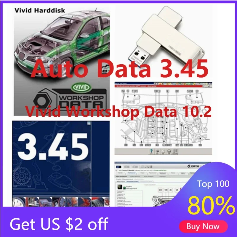 2025 Hot Sale Auto data 3.45 Car Repair Data vivid workshop 10.2 Auto Repair Software + install video guide+ remote install help