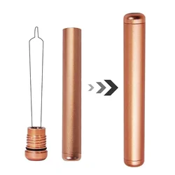 R&R 110mm Aluminum Alloy Tobacco Sealed Storage Tube with Cover Moisture-proof Anti-fall Sealing Tool Smoking Accessories