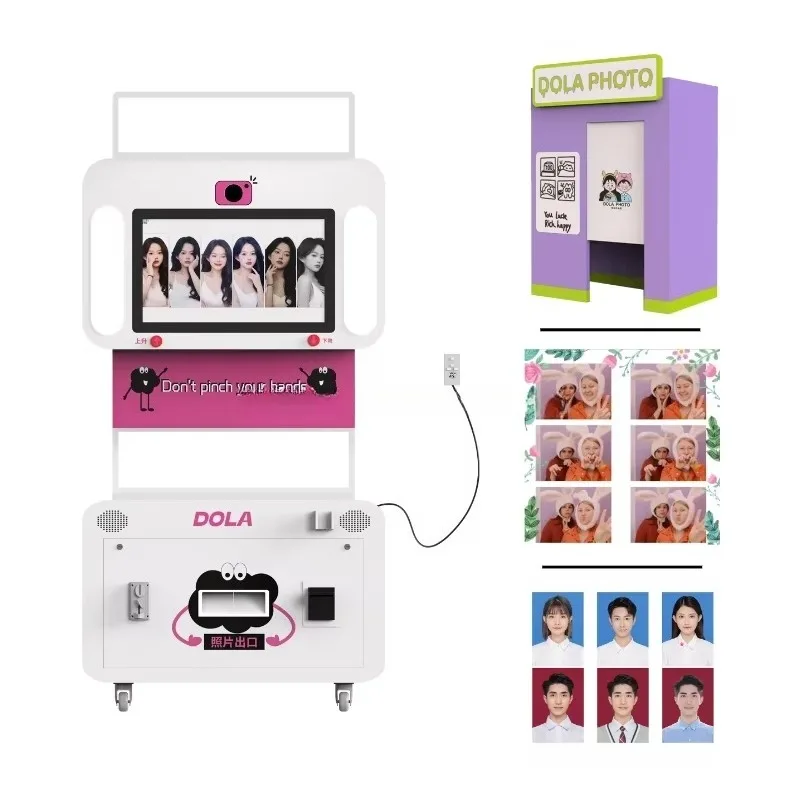 غلاف آلة كشك الصور الذاتي الجديد - مع طباعة ودفع فورية