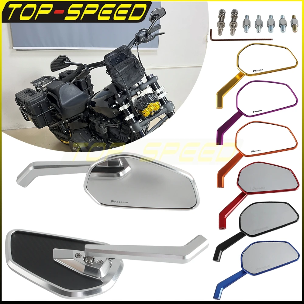 

Motorcycle Universal Mirror Reflector For Yamaha WR125X WR YBR 125X Screw Kawasaki Z900 Z900RS Z800 Z1000 Back Rearview Mirrors