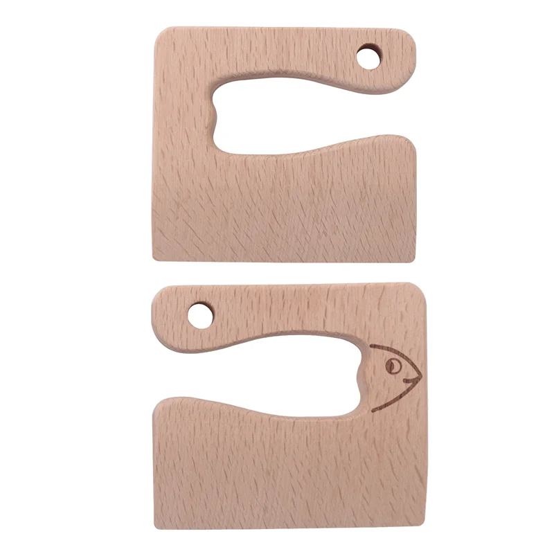 

ABYS-2 Pieces Wooden Kids Knife For Cooking, Children's Safe Knives Wooden Kids Knife For Cooking And Cutting Veggies Fruits
