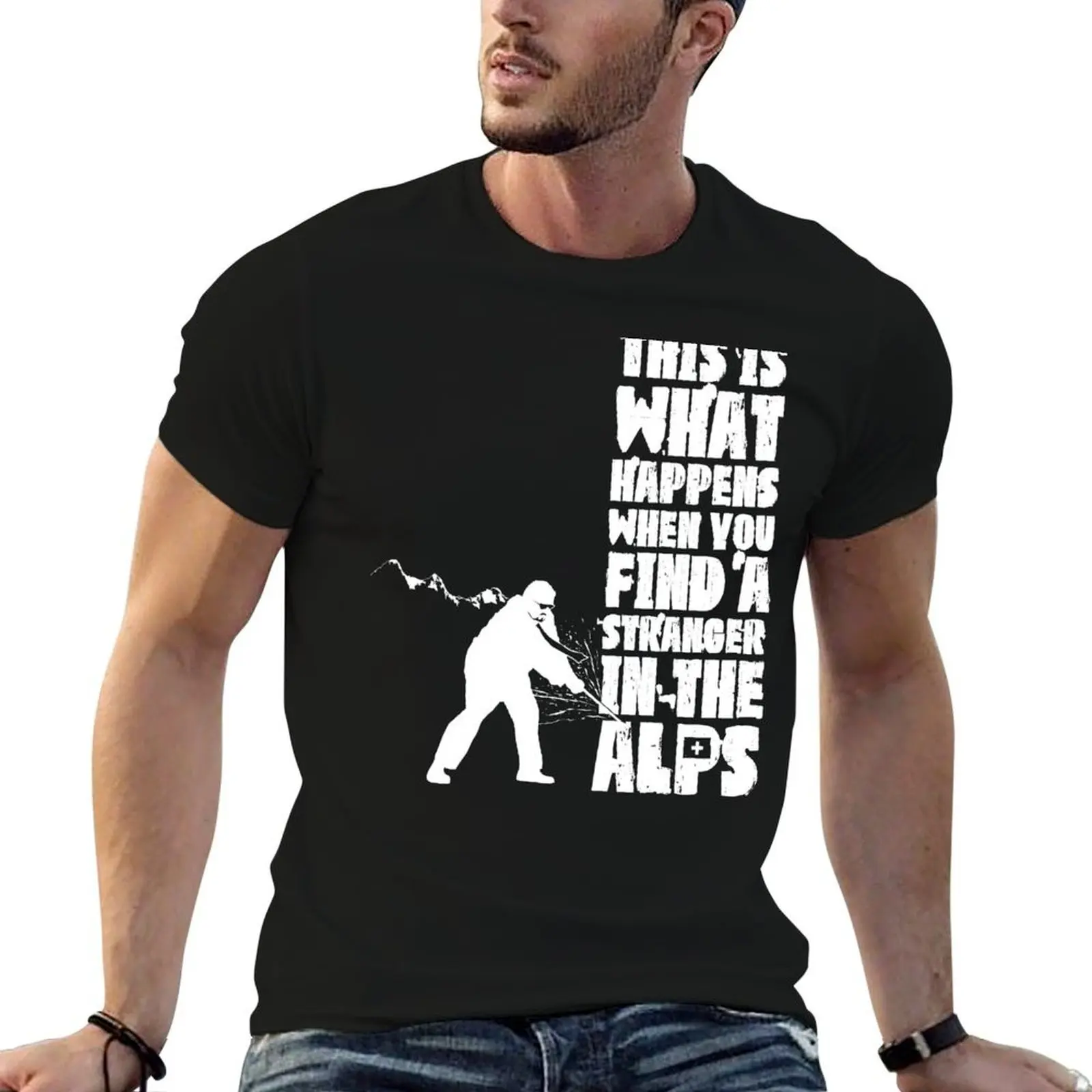 ...When You Find a Stranger in the Alps T-Shirt vintage shirts graphic mens graphic t-shirts anime
