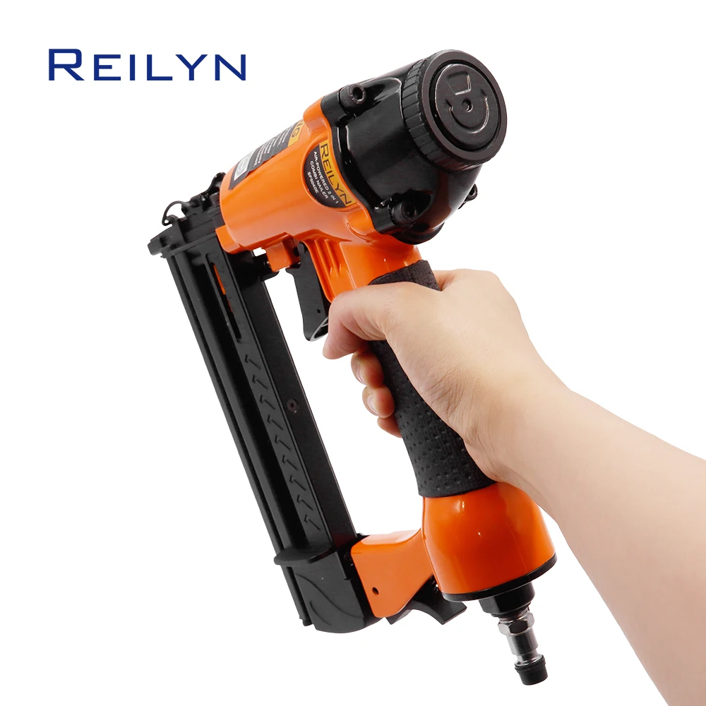 REILYN 18Ga. Air Frame Stapler 2 in 1 Air Nailer SF5040Q Pneumatic Nail Gun for Sofa Floor Roof Decor Woodworking Air Tools