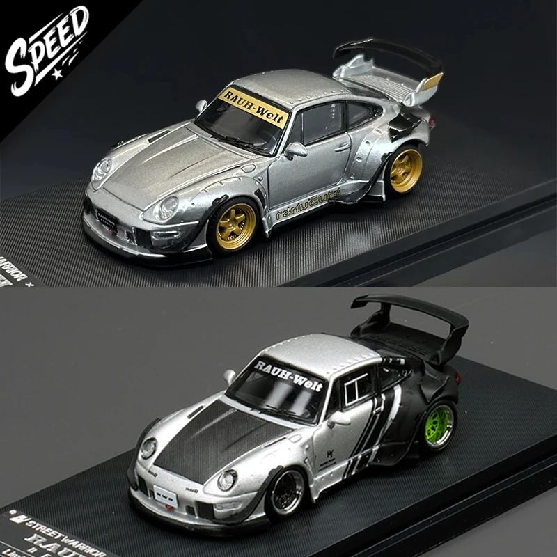 SW 1:64 RWB 993 964 930, небесная открытая выхлопная труба, модель автомобиля из сплава, игрушки, уличный воин, подарок