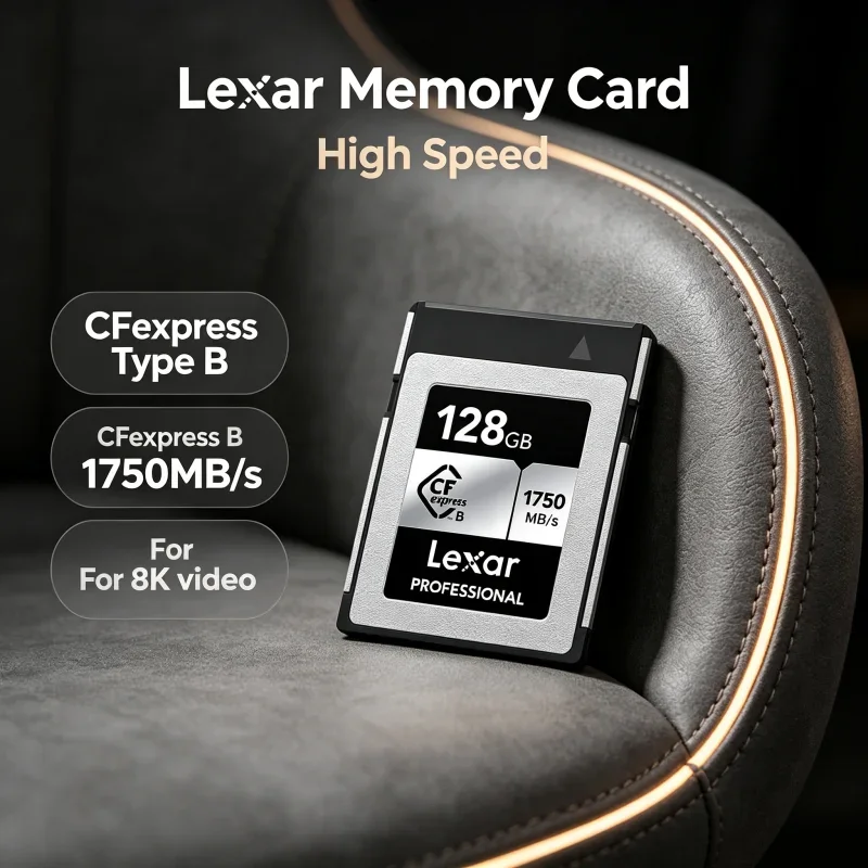 Lexar CFexpress Type B Memory Card CF express Type B Card 512GB Storage Card 128GB 256GB Read 1750MB/s For Videographers