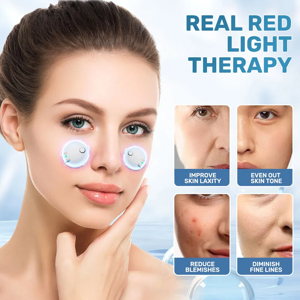 EMS Micro-current Pulse Eye Beauty Device for Women Home Use Red Light Heating Reduce Dark Circles Eye Bags Fine Lines Eye Care