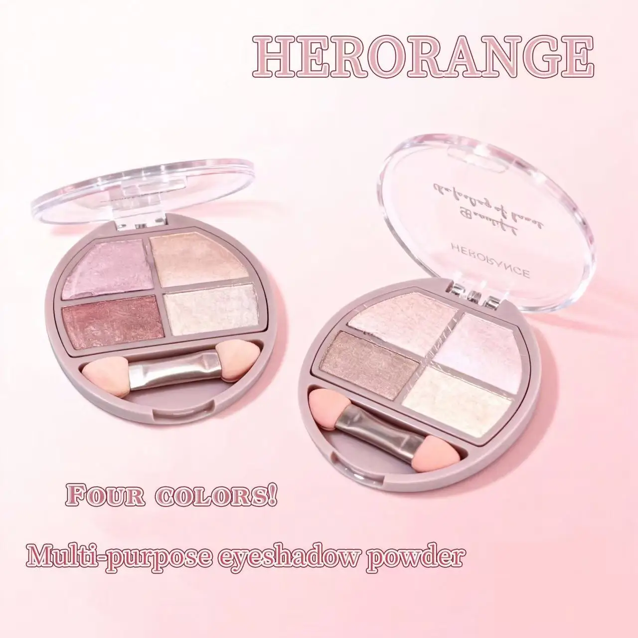 Herorange Multifunktionale Lidschatten-Palette für den Augenbereich Matt Schimmernd Glitzernd Geschmeidig Mischbar Tragbar Tägliches Make-up