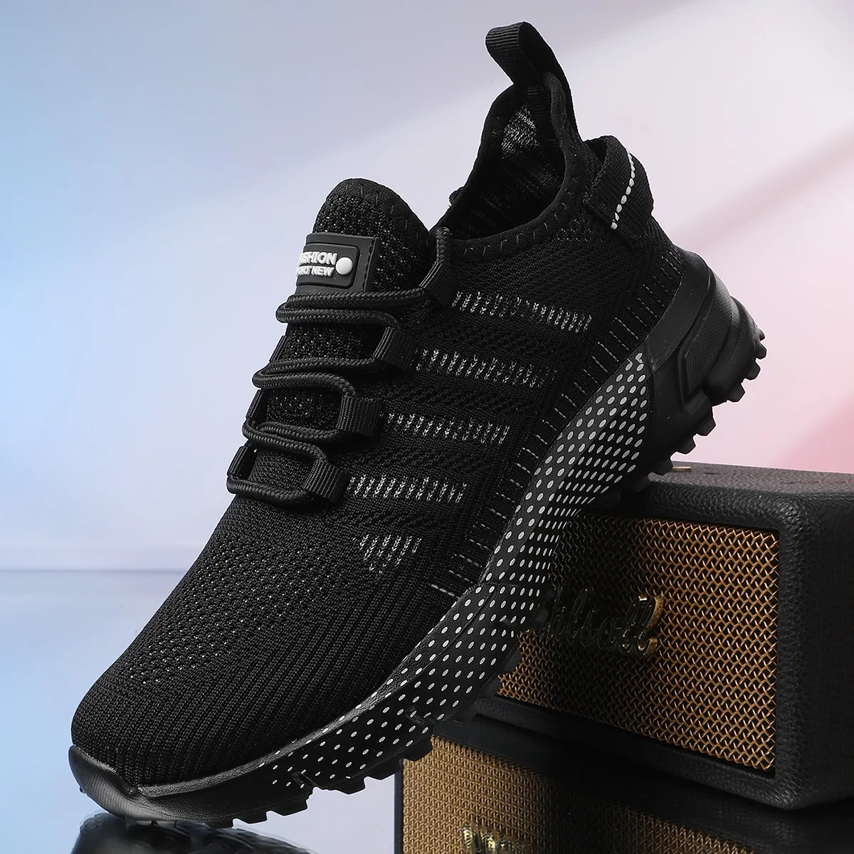 2026 Summer New Men's Sneakers Thick Sole Comfortable Casual Shoes Lightweight Breathable Fashion Running Shoes Luxury Male