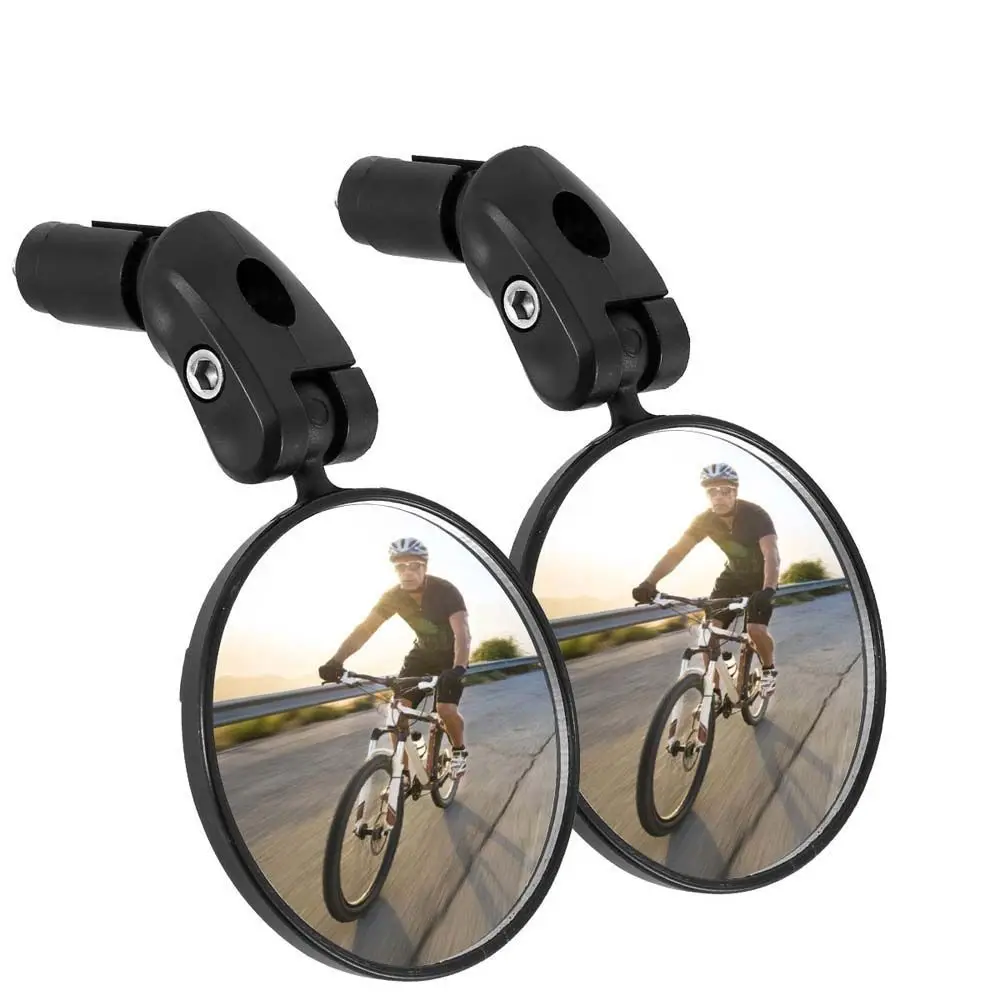 Spot Mirror Bicycle Handlebar 360 Degree Bicycle Convex Rearview Mirror Round Curved Mirror Bike Rear View Mirror Wide Angle