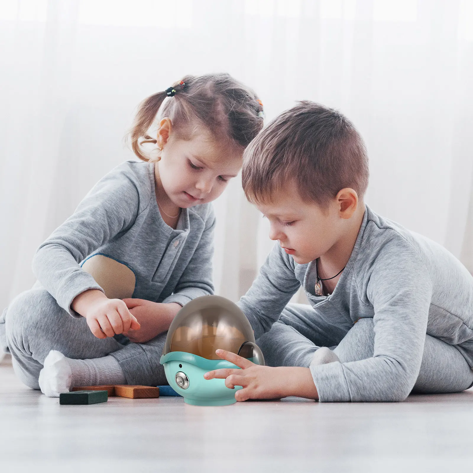 

Creative Miniature Egg Steamer Simulation Appliance Safe Educational Role Play Small House Appliance Decor with Lights Sound