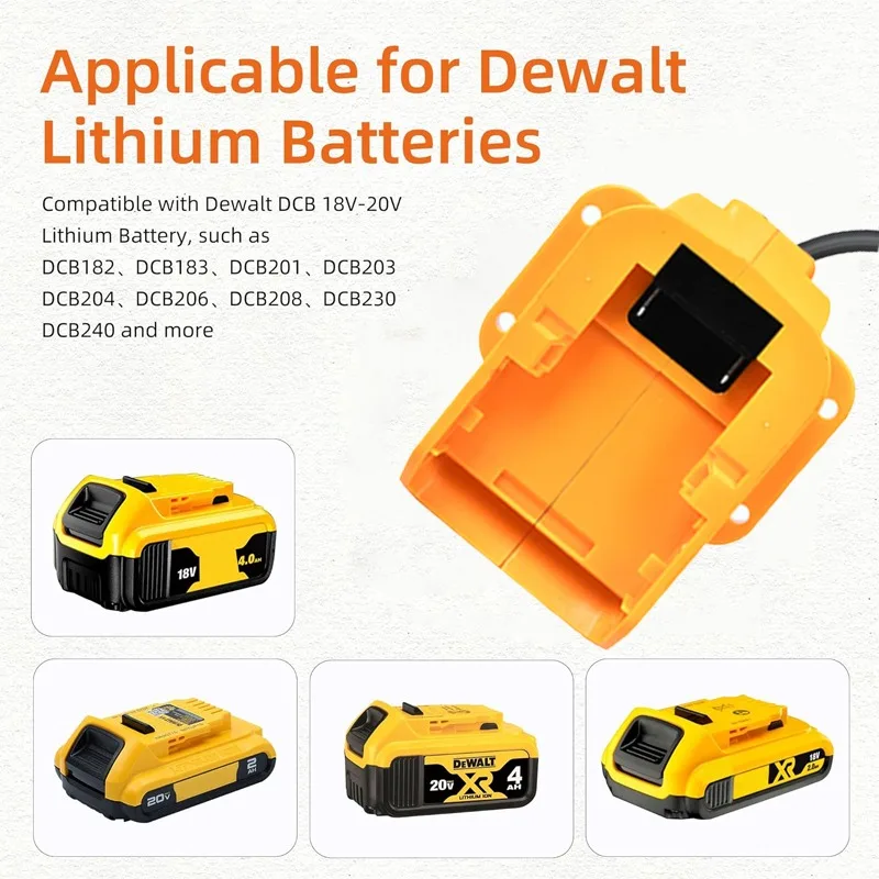 Starlink mini cabo de alimentação dc para dewalt/makita/milwaukee18V-20V adaptador de bateria adaptador de carregador para dc power plug & play