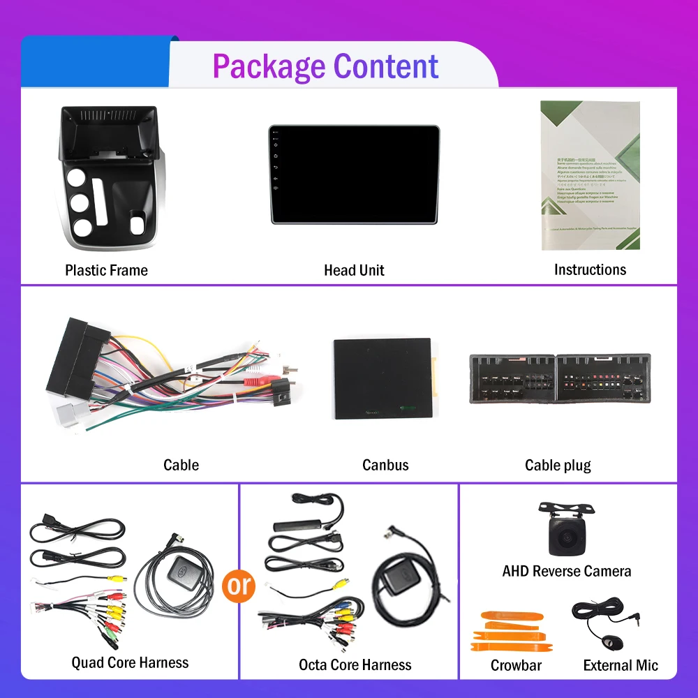 

2Din Android Car Radio For Mahindra KUV100 2016+ Audio Multimedia Player Carplay GPS Navigation Stereo Audio Head Unit Carplay