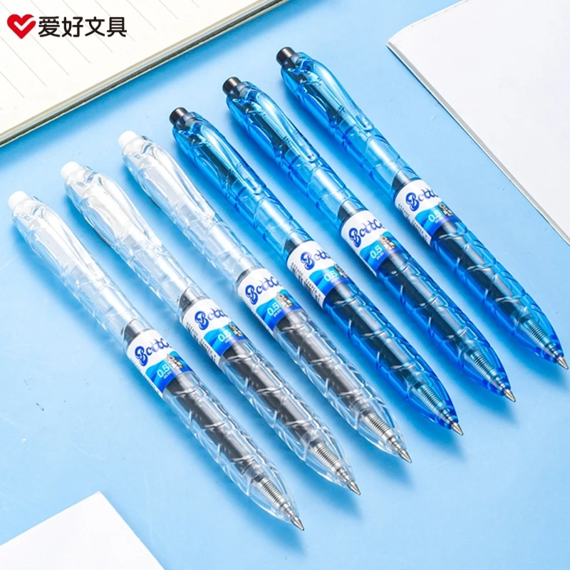 Rolling Ball Pens Quick Dry 0.5mm Extra-Fine Point Gel Pens Liquid Pen Rollerball Pens for Writing, Journaling F19E