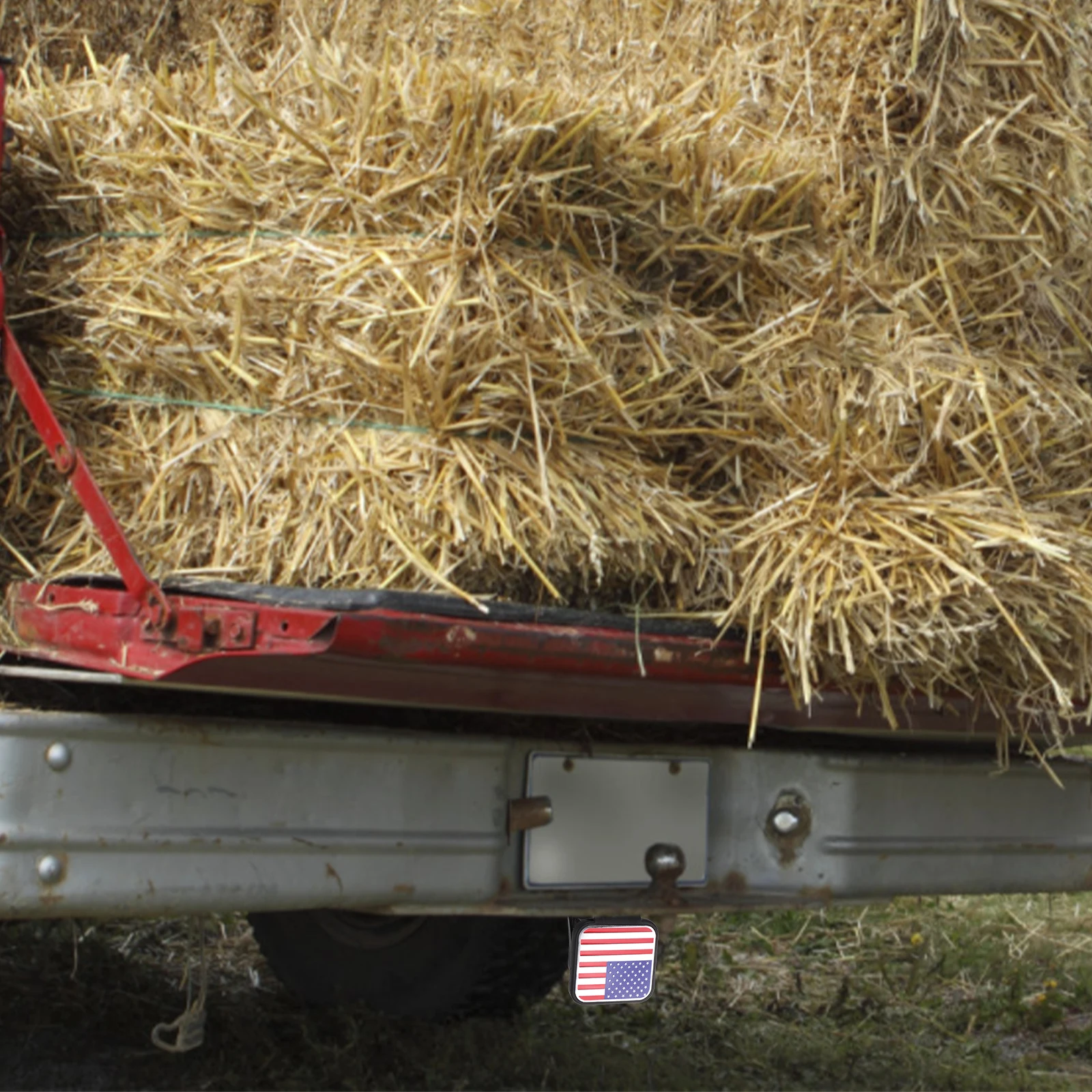 

Durable Rubber Hitch Cover American Flag Trailer Towing Accessories Protective Design Easy Installation Hitch Receiver Cover