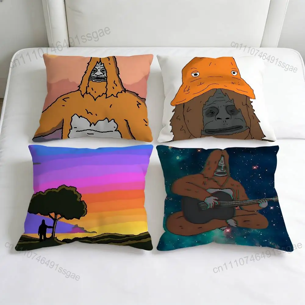 

S-Sassy The S-Sasquatch Decorative Square Pillow Cover Modern Cushion Case for Living Room Bedroom