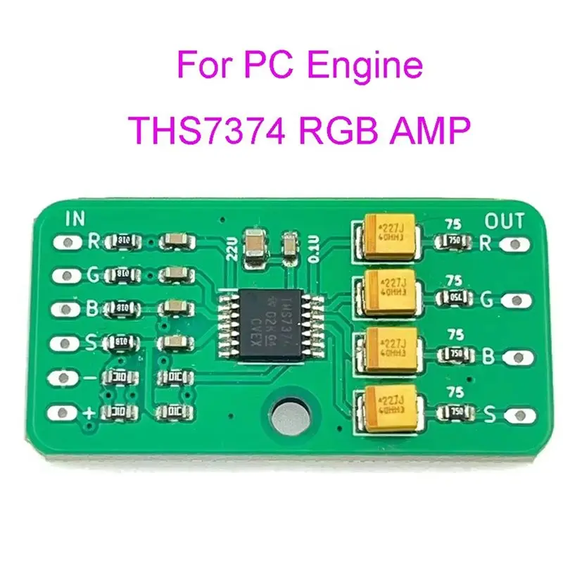 B27B For PCE Turbografx-16 For PC Engine Upgraded Board RGB AMP Vedio Video Amplifier Functionality Via THS7374