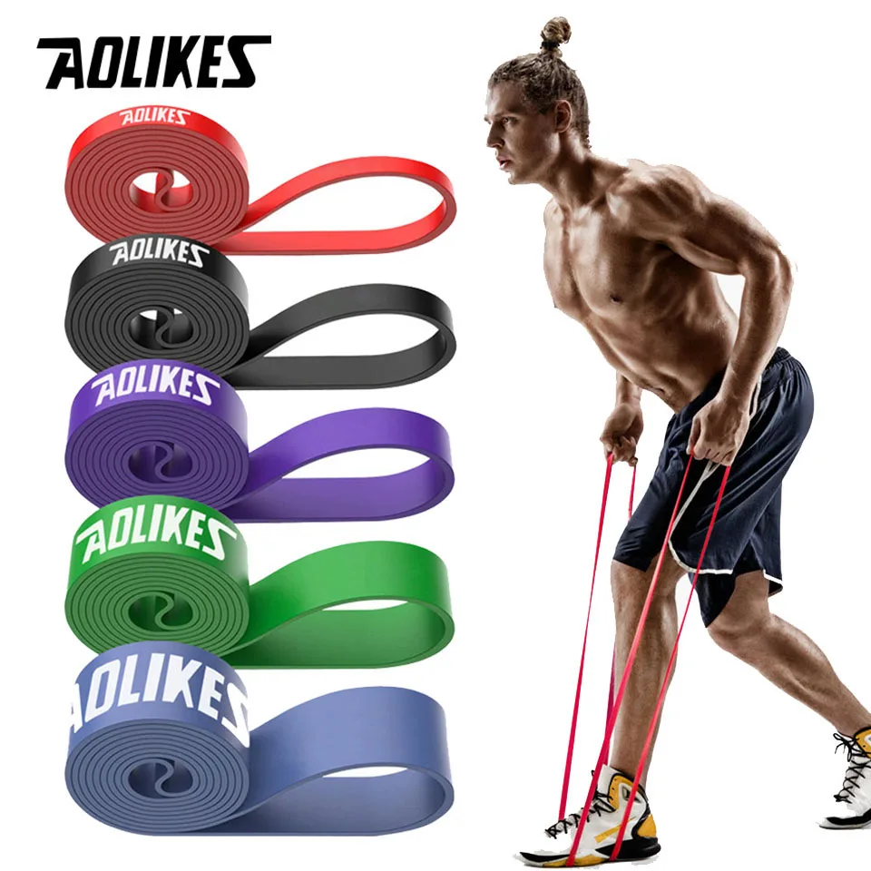 

AOLIKES Fitness Band Gym Equipment Expander Resistance Rubber Band Workout Resistance Rope Exercises Crossfit Pull Up Strengthen