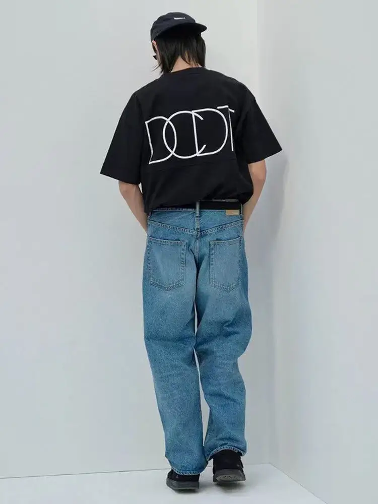 

DCDT Whale Letter Print Short Sleeve T-Shirt